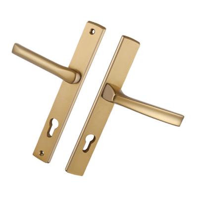 China Factory Price Gold Modern Cheap Durable Modern Privacy Sliding Aluminum Handle Door Locks for sale