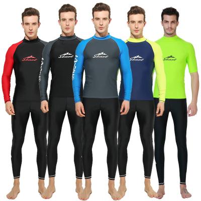 China New Sale Anti-UV Two-piec Plus Size Swimwear Men Split Swimwear Surfing Wetsuit Swimwear Quick-drying Sun-protection Fabric Swimwear for sale