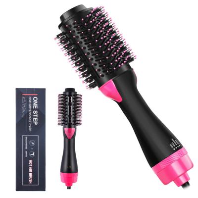 China 3-in-1 Electric Infrared Negative Ion Hot Air Comb Safety Curly Hair Straight Hair Comb for sale