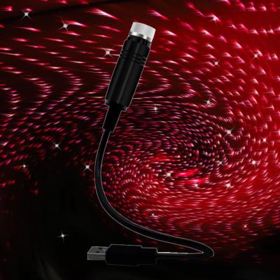 China Automotive Industry USB Atmosphere Lights For Cars Laser Mood Ceiling Projection Lights Inside Starry Sky Roof for sale