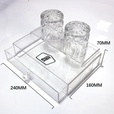 China Acrylic Disposable Hotel Guest Room Consumables Hotel Toiletries Box Tooth Storage Box Eco-friendly Bathroom Set for sale