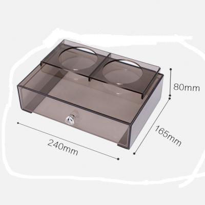 China Hotel Eco-friendly Tooth Set Storage Box Toiletries Box Hotel Guest Room Toilet Acrylic Toilet Tray for sale