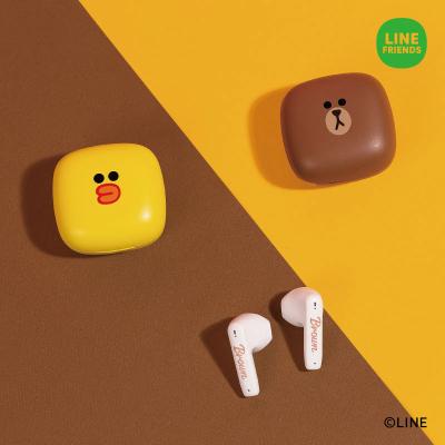 China Sally Chicken Semi In Ear Wireless Music Bear Cartoon Headset Friends Brown TWS (True Wireless Stereo) BT Earphone for sale