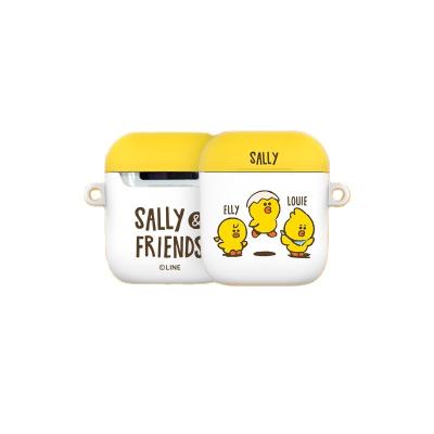 China For Airpods Linefriends Cartoon Earphone Case Sally Duck 2 Pro Wireless Hook Cartridge 3 Protective Case For Airpod 2 pro for sale