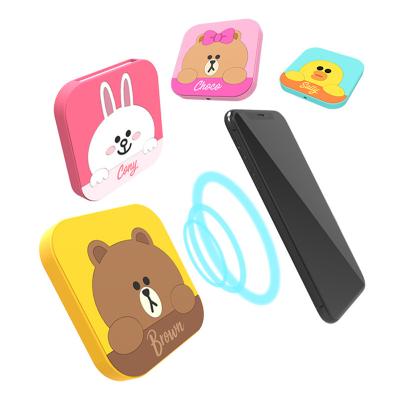 China Universal Mobile Phone 9V Carton Mobile Phone Fast Wireless Charger For Line Friend for sale