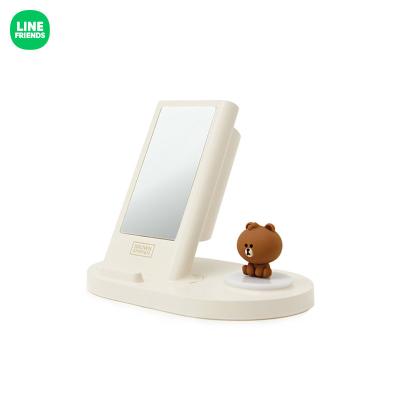 China Universal Line Rabbit Wireless Sally Phone Stand Friends Brown Seat Charger Cardboard for sale