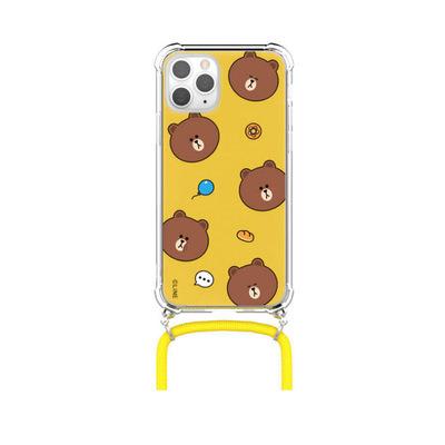 China TPU Phone Cases Cell Phone Bags And Cases Shape Phone Case Brown Colorful Teddy Bear With Necklaces for sale