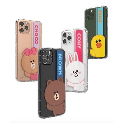 China Suitably Authorized Slim Line Greeting Card Cartoon Phone Cover Air Cushion Phone Case Friends TPU for sale