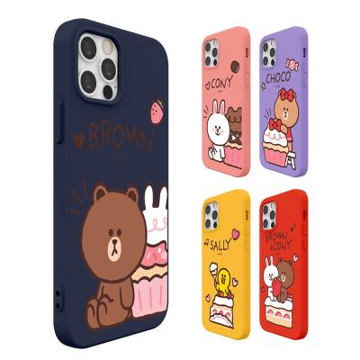 China Suitably Authorized Friends Korea Tpu Phone Case Soft Candy Line Breathable Case for sale