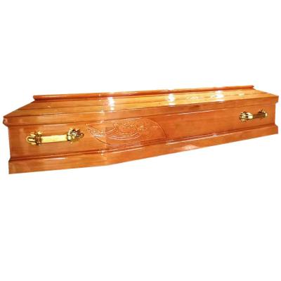 China 2022 European Newest Style Christian Coffin /Casket Italy Made of Paulownia for sale