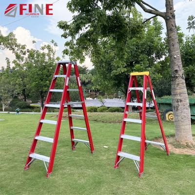 China Folding Ladders EN131 Aluminum Cable Insulated Fiberglass Ladder for sale