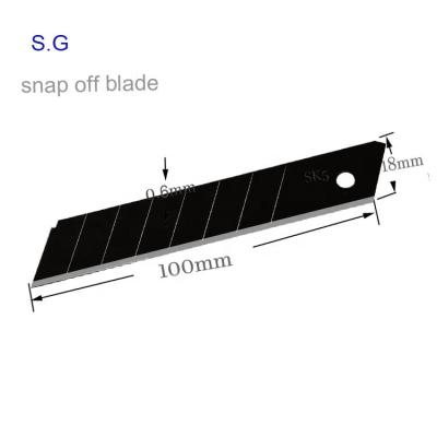 China Slide Open Available 18mm Blade / Daily Use Snap Off Blade / Utility Knife Use Spare Blades for sale