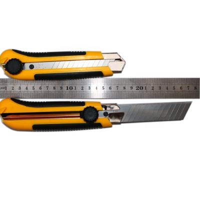 China Slide Open Folding Blade SK5 ABS 25mm Heavy Duty Utility Knife Snap Off Blade for sale