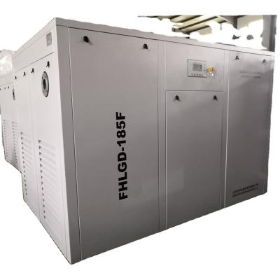 China 18.5kw lubricated double screw air compressor for sale