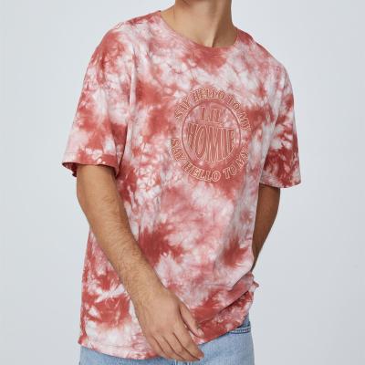 China SEDUNO Anti Shrink Fashion Special Design Tie Dye Organic Cotton T Shirt 100% Custom Logo Plus Size Tees for sale