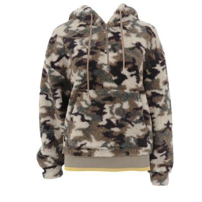 China Plain Plus Size Camouflage Pullover Plus Size Sherpa Hoodie Women Sudaderas Designer Dyed No Print Odm Regular Unlined Full for sale