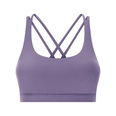 China High Quality Wholesale Quantity Purple Bra Sports Yoga Wear Gym TOPKO Custom Size TOPKO Shirts OEM More Women Customized Spandex for sale