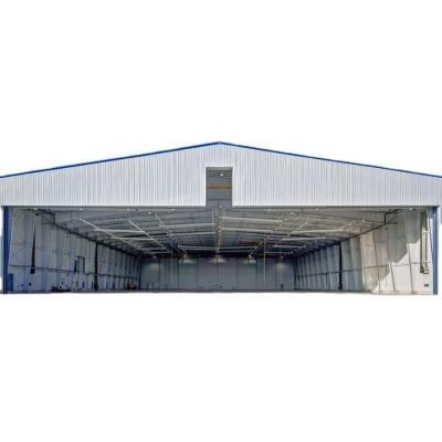 China Traditional design steel structure workshop/hangar aircraft steel hanger/framed building steel construction for sale