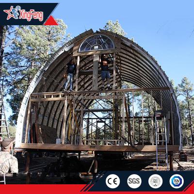 China hotel prefab arched cabin/cozy pavilion/prefab tiny houses for sale