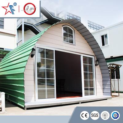 China Carport China Cheap Dome Prefab Cabin House Modern Arched Cabin / Low Modular Prefab Home Kits for sale