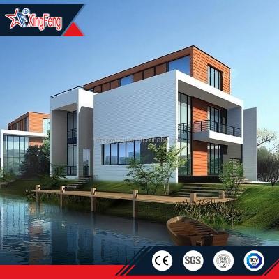 China hotel china steel structure high quality design prefab house/villa house prefab steel structure light steel house for sale