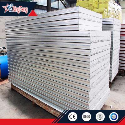 China Cheap Insulated Metal Foam Sandwich Panel Ceiling Wall EPS Sandwich Panel 50mm 75mm 100mm 120mm for sale