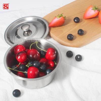 China 5 Pcs Stainless Steel Sustainable Stock Pot Set With Steel Lid for sale