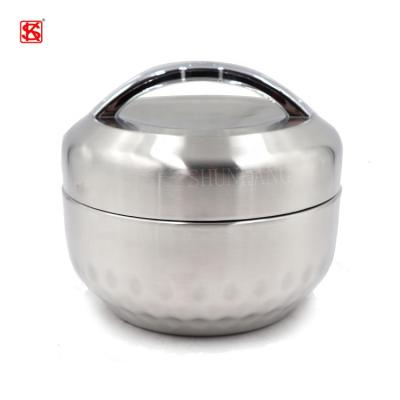 China Round Shape Food Grade 304 Food Grade 304 Stainless Steel Vacuum Insulated Environmentally Friendly Thermal Lunch Box for sale