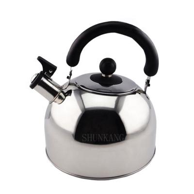 China Viable Stainless Steel Whistling Kettle Teapot Water Heater Induction Kettle Teteras 4L for sale