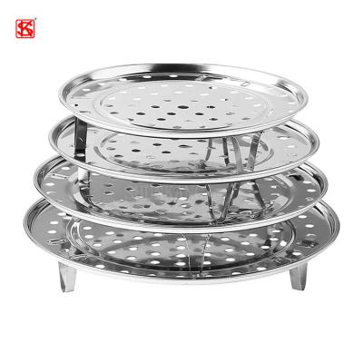 China Sustainable Kitchen Tools Matel Cookware Food Grade 304 Stainless Steel Bread Steamer Rack Dish With Removable Racks for sale