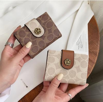 China None Wholesale Women Mini Wallet Credit Card Holder Small Purse Stitched PU Leather Luxury Brand Portable Card Case For Ladies for sale