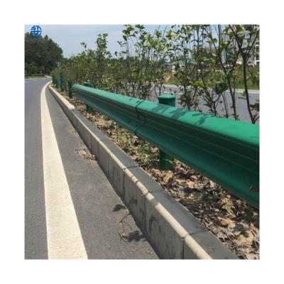 China Roadway Safety Two Wave Beam Metal Crash Barrier Guardrail W Beam Guardrail For Long Life Used for sale