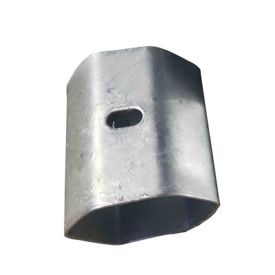 China High Quality Pavement Safety Guardrail Around Post Spacer Block Q235 Metal Galvanized Zinc Spacer Block For Guardrail for sale