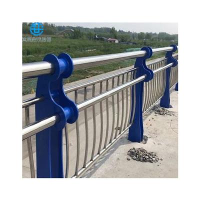 China Corrosion-resistant Large Traffic Barrier Stainless Steel Rail Guard Roadway Bridge Corrosion-Proof River Side Bridge Guardrail for sale