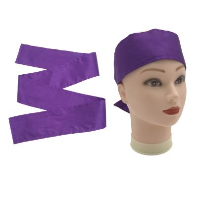 China Fashion Purple Simple Women Head Wraps Wholesale Vendor Hair Edge Wrap Wig Satin Silk Edge Head Wrap for sale