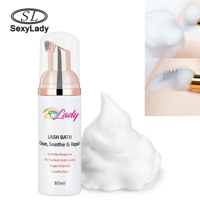 China Natural Hot Sale Wick Glue Remover Makeup Face Eye Cleansing Foam For Eyelash Extension Shampoo for sale