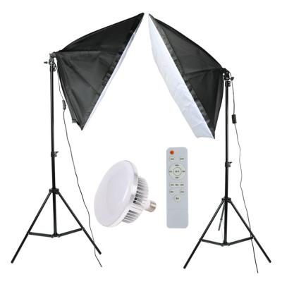 China Lighting Equipment Live Studio Outdoor Studio Photography Photographic Softbox Set Kit ZK-RGX50x70 for sale