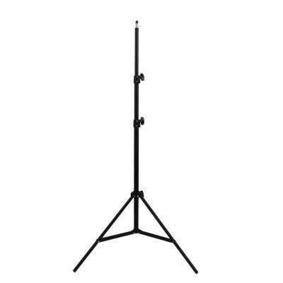 China 210cm Matte Three Sections Professional Portable Photo Studio Light Mobile Tripod Stand for sale