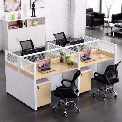 China 2 Modern Modular Modern 4 Person Office Workstation Screen Staff Office for sale