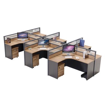 China wholesale high quality factory office staff Wear-resisting desk with desk partition for office for sale