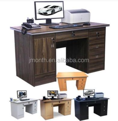 China PANEL Computer Desk Physical Channels Table Home 4 Office Furniture in Beech, Black, Oak, Walnut and White for sale