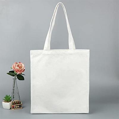 China Reusable White Reusable Collapsible Bag Eco Large Shopping Bags Canvas Fabric Cotton Tote Bag With Logo for sale