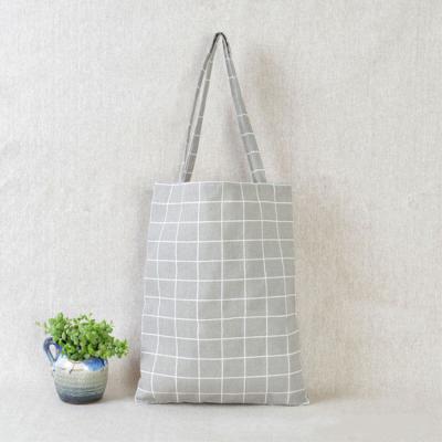 China Eco-Friendly Reusable Reusable Organic Cotton Canvas Shopping Bags Folding Portable Grocery Tote Bags for sale