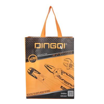 China Wholesale Custom Logo Handled Printed Eco Friendly Shopping Tote Laminated Non Woven Bags for sale