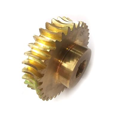 China Factory supply high precision operating mechanism ZHX large and small worm gear brass gears worm and spline good quality for sale