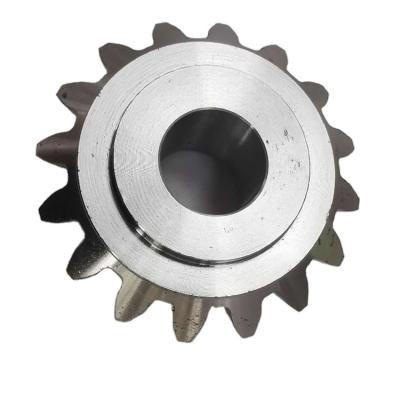 China Electric Mechanism Standard Steel Straight Bevel Gear C45 With Keyway for sale