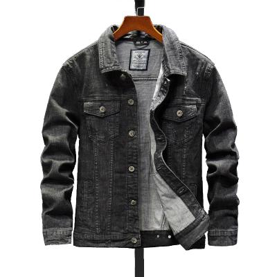 China Reversible Custom Good Quality Color Denim Cotton Denim Jacket Men's Fashion Denim Jackets for sale