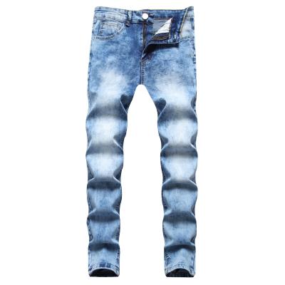 China Breathable Casual Ripped Jeans For Men Slim Fit Slim Leg Stretch Jeans Denim Skinny Bottom Skinny Pants for sale