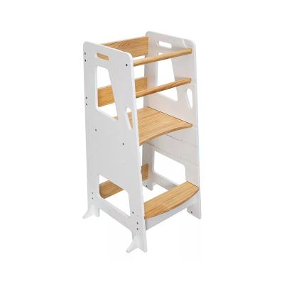 China (Height)Adjustable Garden Step Stools Learning Tower Wooden Kids Kitchen Aids Learning Tower for sale