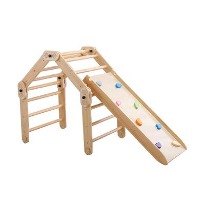 China Indoor Kids Play Kids Cheap Wooden Climbing Frame for sale